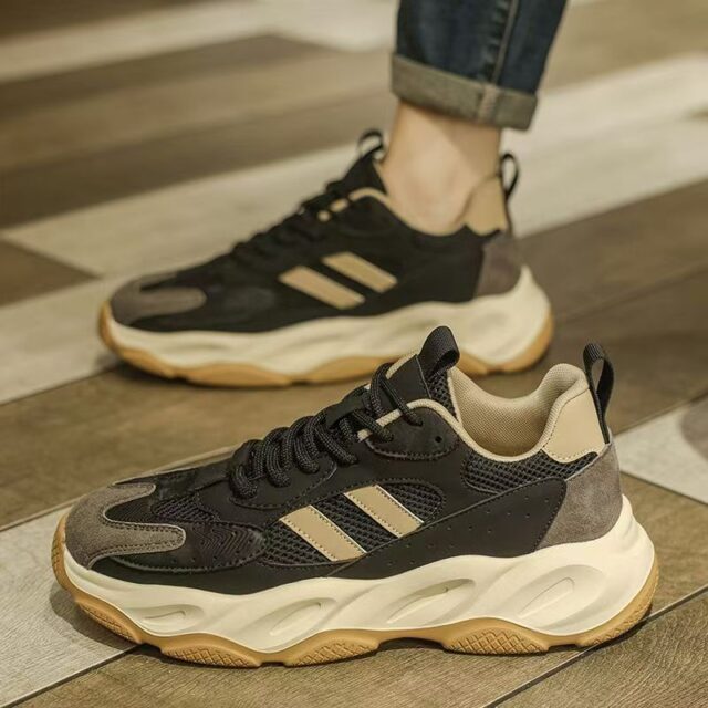 autumn winter non-slip breathable mesh men sneakers