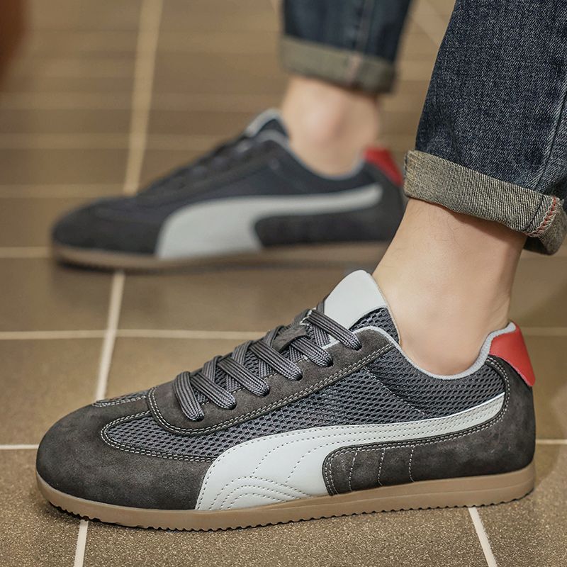 lightweight breathable mesh soft sole running men sneakers