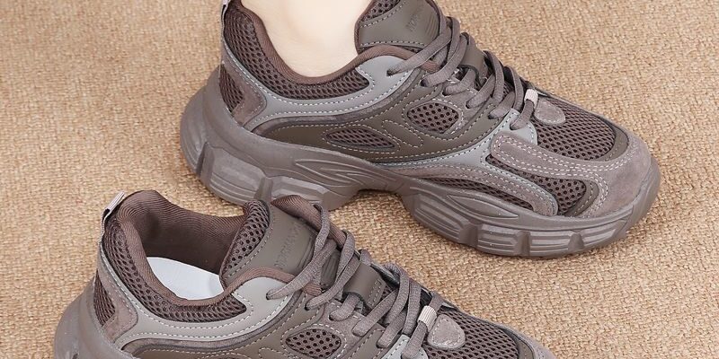 spring autumn breathable mesh thick sole women sneakers
