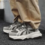 spring breathable mesh thick sole casual men sneakers