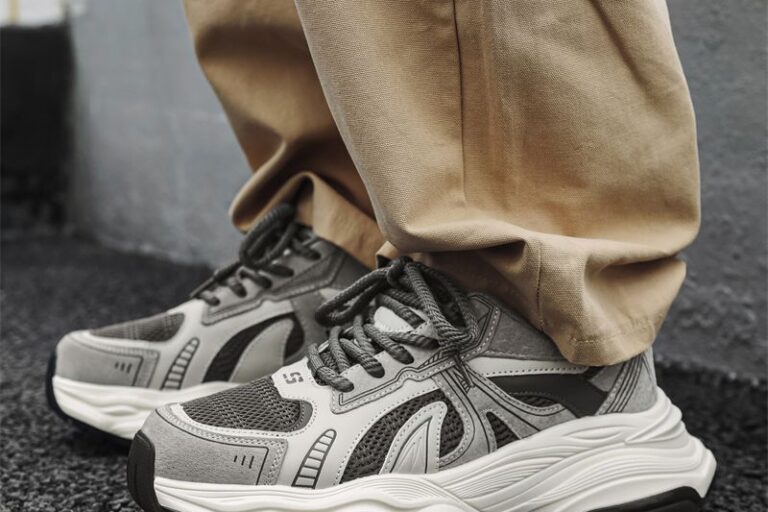 spring breathable mesh thick sole casual men sneakers