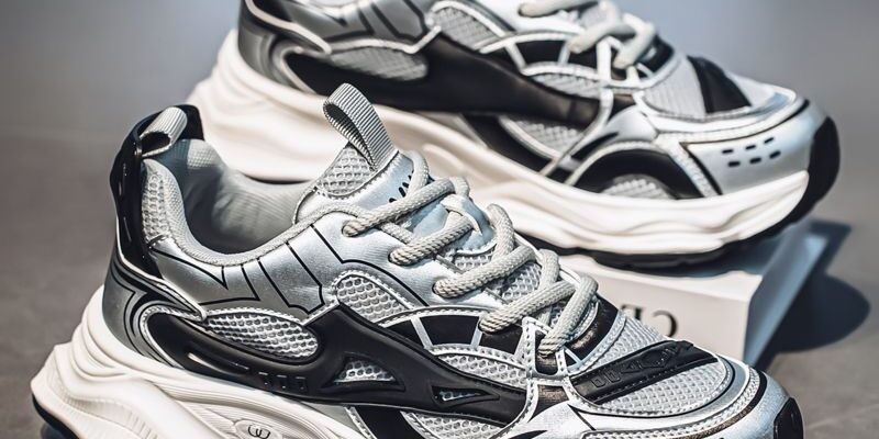 summer breathable mesh thick sole casual men sneakers