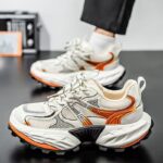 summer breathable non-slip thick sole men running sneakers