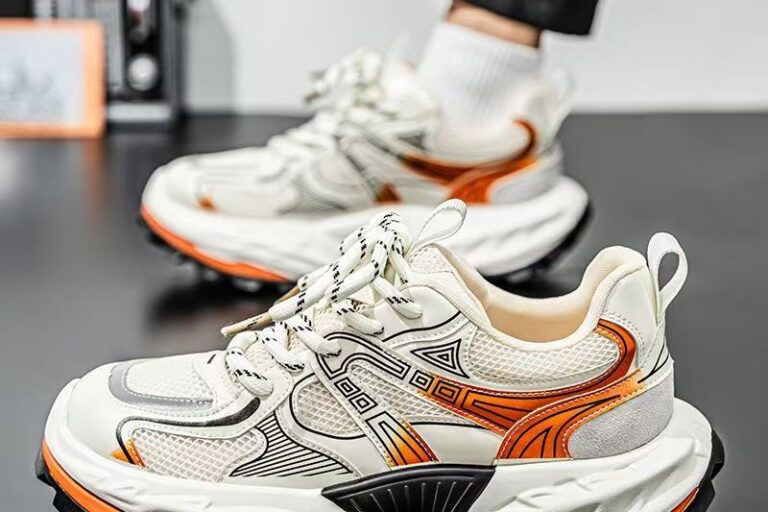 summer breathable non-slip thick sole men running sneakers