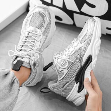 summer breathable sport height-increasing men sneakers