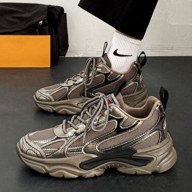 summer breathable sport height-increasing men sneakers