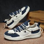 fashion color block lightweight soft sole men sneakers