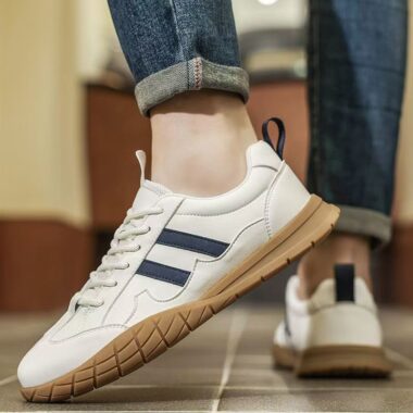 casual fashion waterproof leather men sneakers