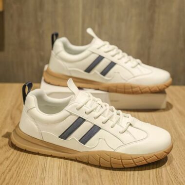 casual fashion waterproof leather men sneakers