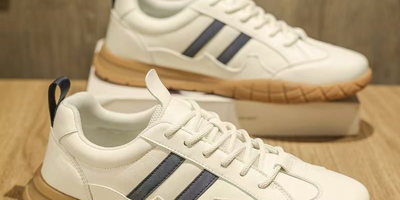 casual fashion waterproof leather men sneakers