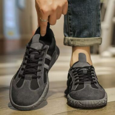 casual fashion waterproof leather men sneakers