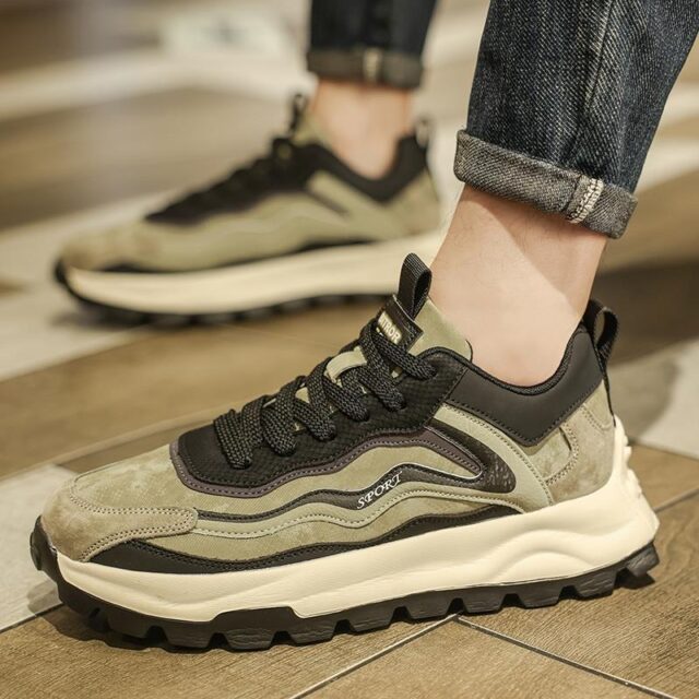 high quality lightweight thick sole casual men sneakers