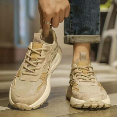 autumn casual running soft sole men sneakers